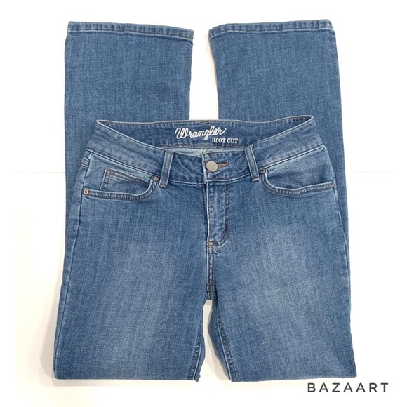 Wrangler womens Boot Cut Jeans Medium Wash Size:7 L 30 - Picture 5 of 7